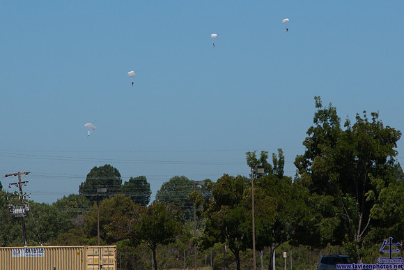 Paratroopers just happened to be training that day.