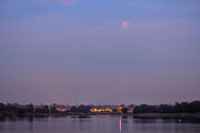 Sadly, the eclipse fell prey to the lightening sky before it became the "Impossible" sight (sun and eclipsed moon) that was in the news. I'd hoped to get a shot of it reflecting in the water, but tha
